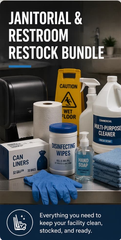 Janitorial & Restroom Restock Bundle