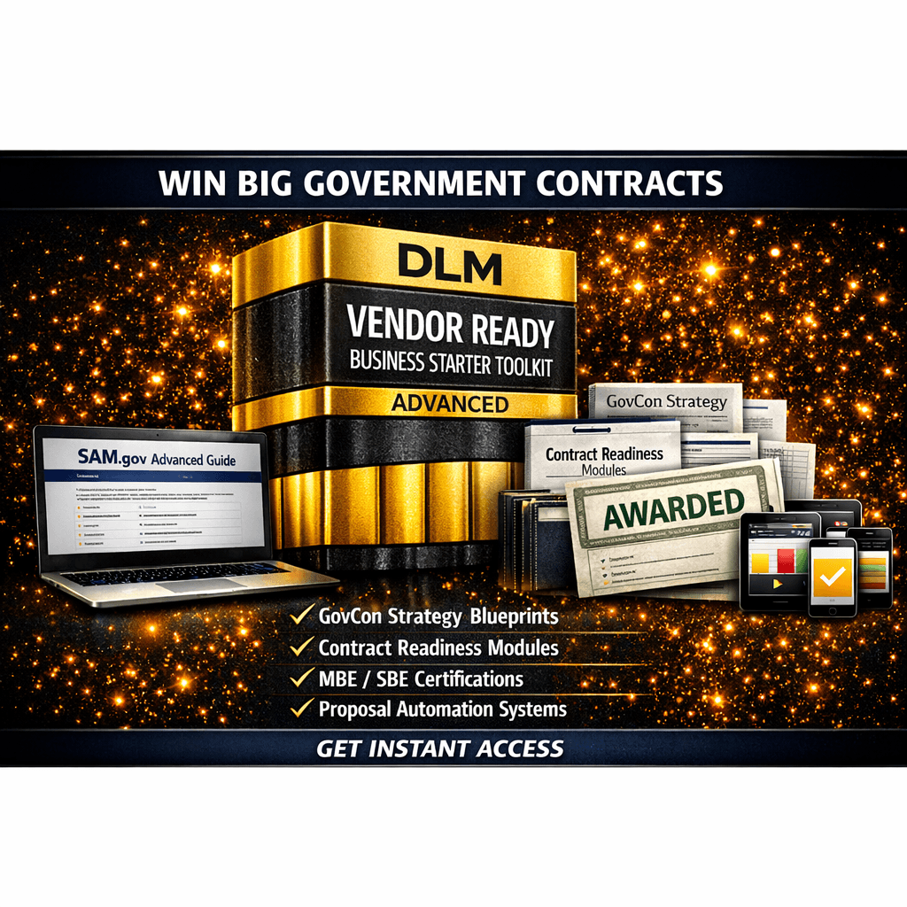 DLM VendorReady BusinessStarter Toolkit — Advanced