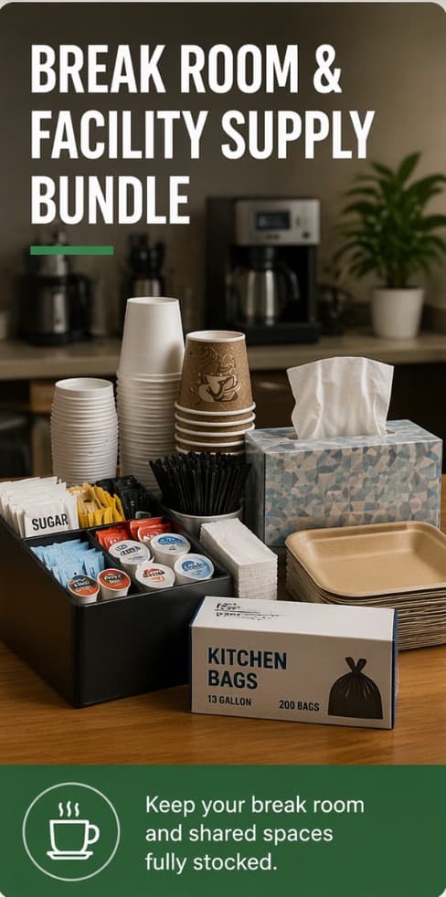 Workplace Break Room & Facility Supply Bundle